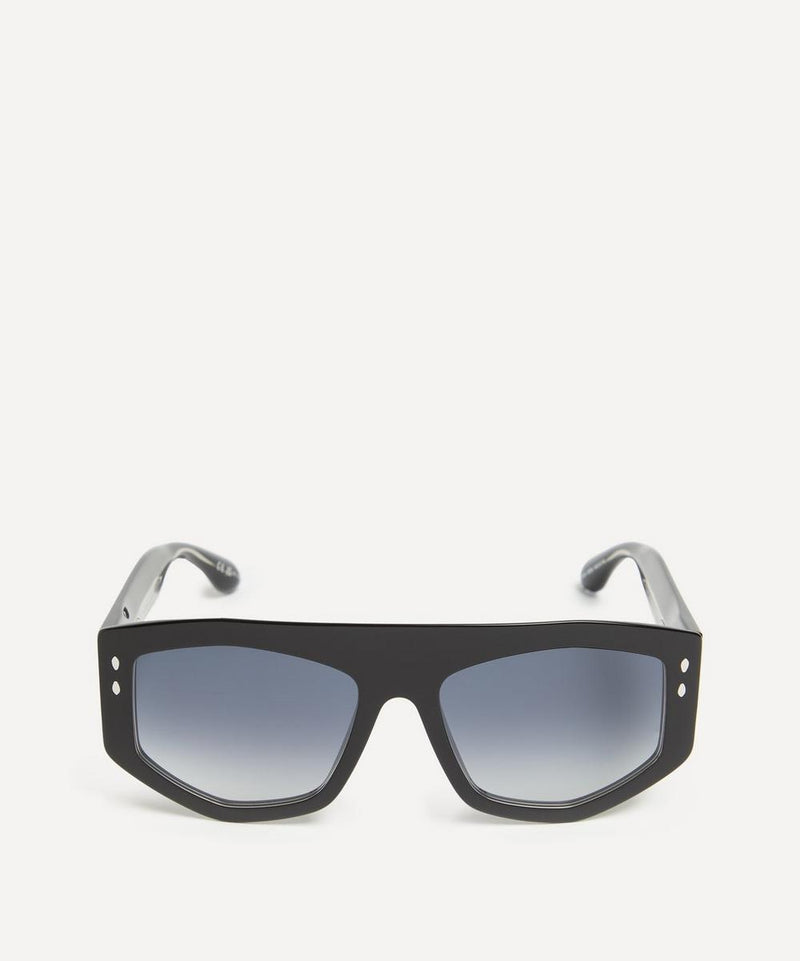 Isabel Marant Acetate Geometric Black Sunglasses