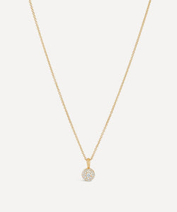 Dinny Hall 9ct Gold Diamond Bonbon Pendant Necklace