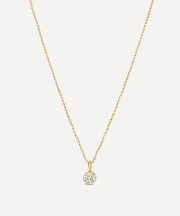 Dinny Hall 9ct Gold Diamond Bonbon Pendant Necklace