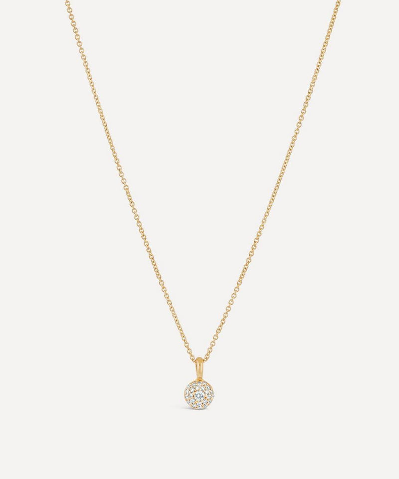 Dinny Hall 9ct Gold Diamond Bonbon Pendant Necklace