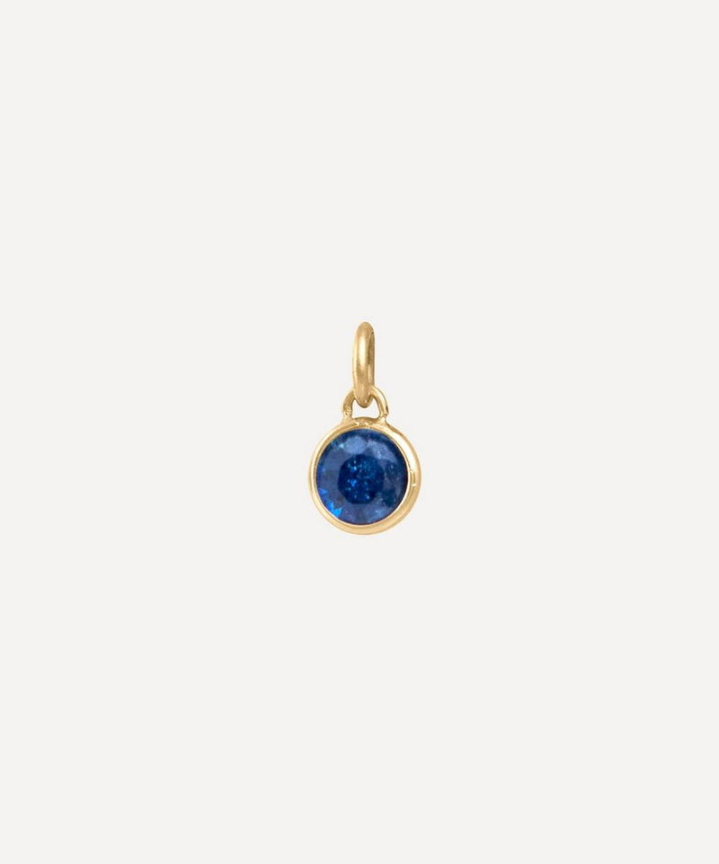 Atelier VM 18ct Gold L'Essenziale Mantra Sapphire Charm