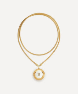 Marie Lichtenberg 18ct Gold Magic 8 Ball Pendant Necklace