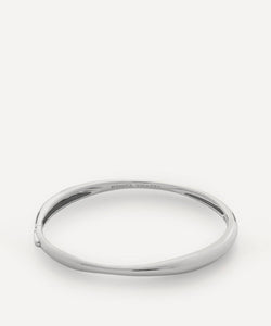 Monica Vinader Sterling Silver Nura Thin Bangle Bracelet