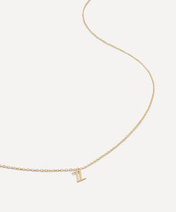 Monica Vinader 14ct Gold Small Z Initial Pendant Necklace