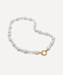 Monica Vinader 18ct Gold-Plated Vermeil Silver Nura Mixed Pearl Necklace