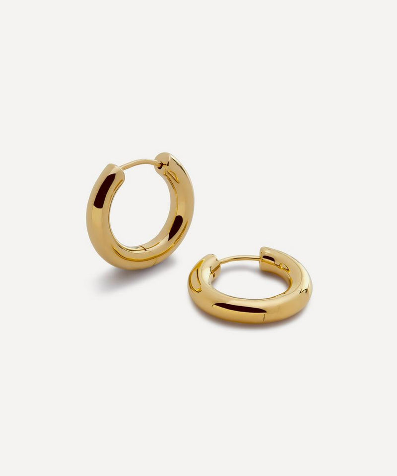 Monica Vinader 18ct Gold-Plated Vermeil Silver Essential Click Small Hoop Earrings