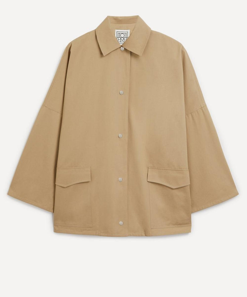 Toteme Cotton Twill Overshirt Jacket