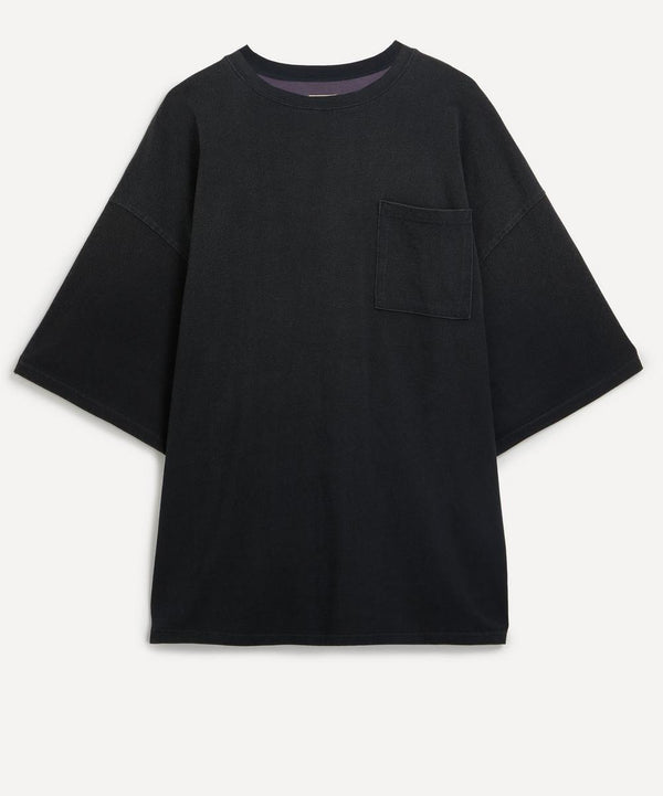 Kapital ??Jersey 2Tones Big Pocket BONE T-Shirt