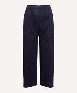 Pleats Please Issey Miyake MONTHLY COLOURS JUNE Cropped Wide-Leg Pleated Trousers