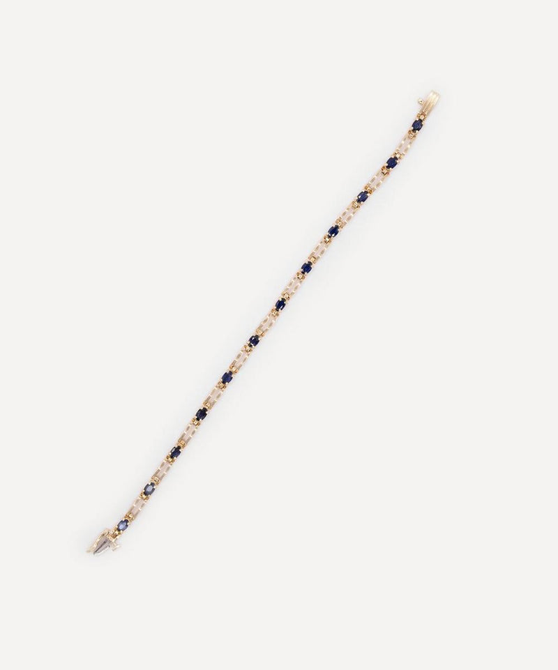 Kojis 14ct Gold Vintage Sapphire Bracelet