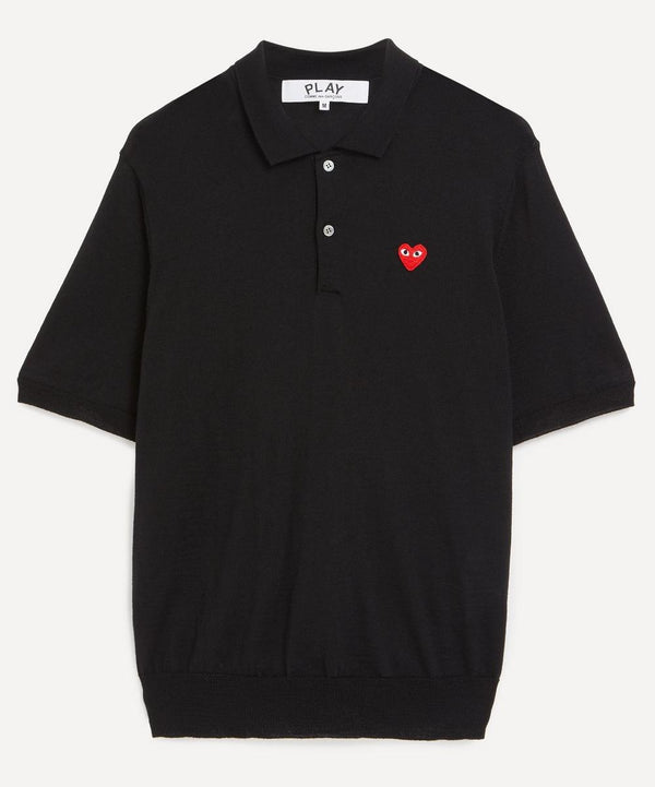 Comme des Garcons Play Heart Logo Polo Shirt