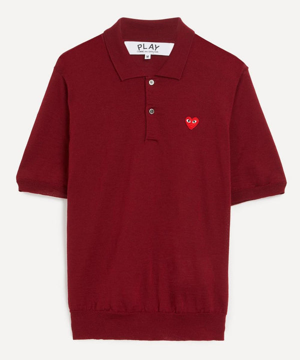 Comme des Garcons Play Heart Logo Polo Shirt