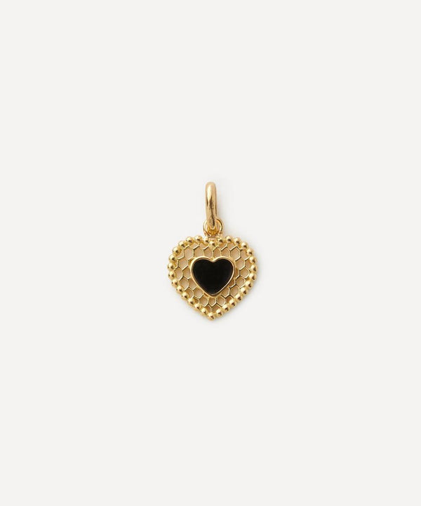 Gigi Clozeau 18ct Gold Lace Heart Pendant