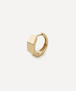 Marie Lichtenberg 18ct Gold Ecrou Hoop Earring