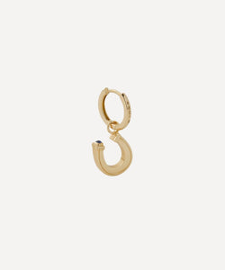 Marie Lichtenberg 18ct Gold Horseshoe Hoop Earring