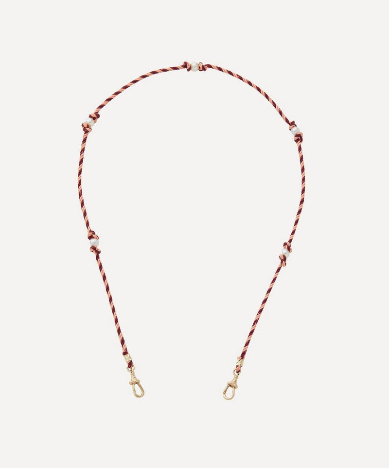 Marie Lichtenberg 14ct Gold Mauli Thread Necklace