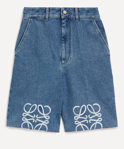 Loewe Anagram Denim Shorts