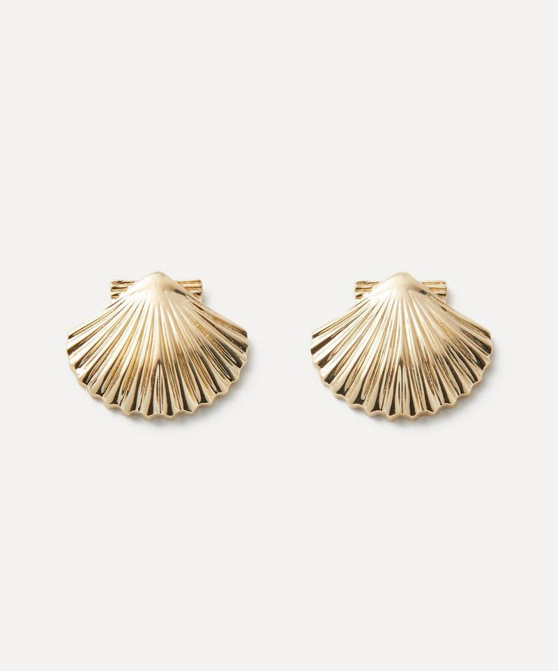 Mateo 14ct Gold Small Venus Stud Earrings