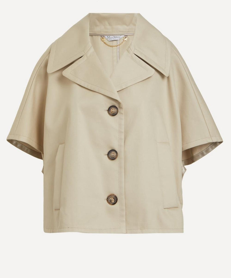 Max Mara Veggia Cotton Gabardine Cape