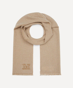 Max Mara Houndstooth Cashmere Stole