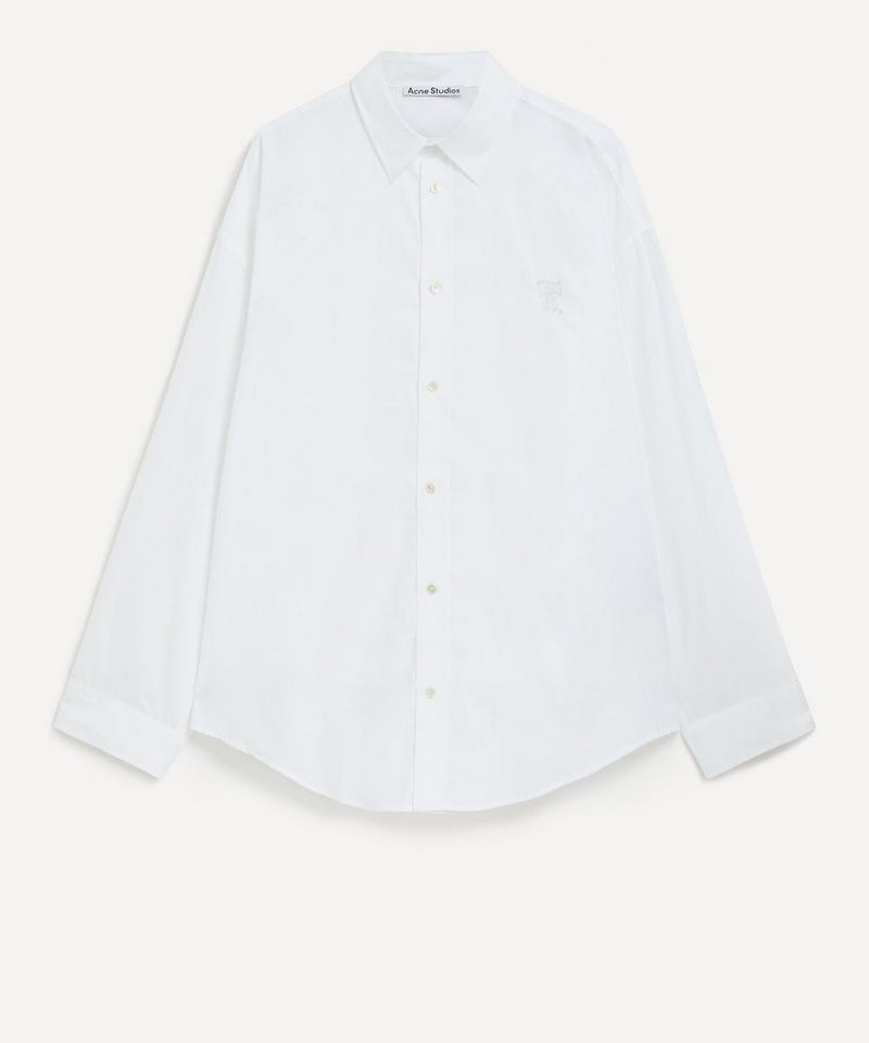 Acne Studios Bow-Embroidered Long Sleeve Shirt