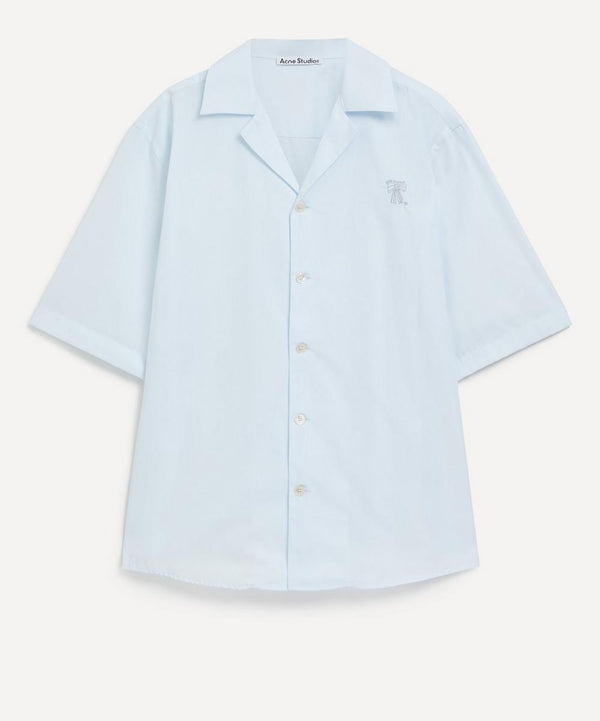 Acne Studios Bow-Embroidered Button-Up Shirt