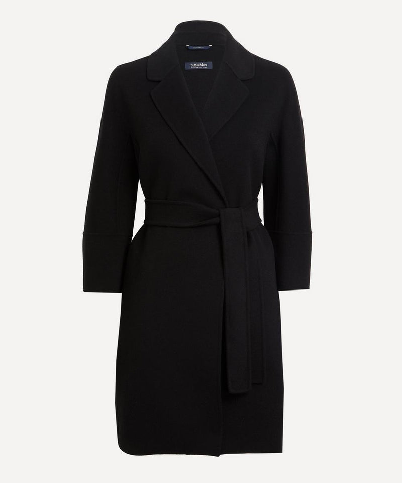 S Max Mara Arona Double-Faced Short Wool Coat