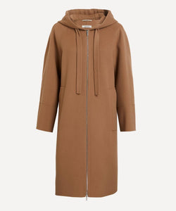 S Max Mara Felpi Wool Hooded Coat