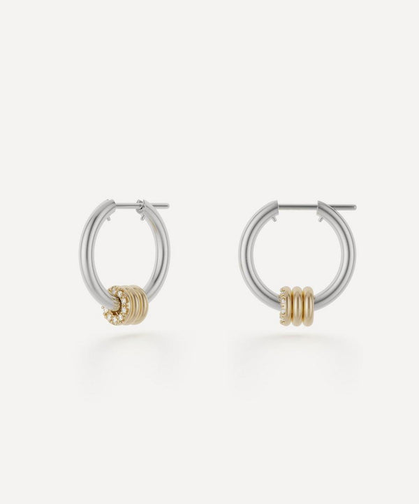 Spinelli Kilcollin Mixed Metal Ara Deux Hoop Earrings