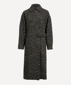 Isabel Marant etoile Horria Mottled Wool-Blend Coat