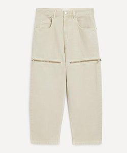 Isabel Marant etoile Salia Loose Fit Zipper Jeans