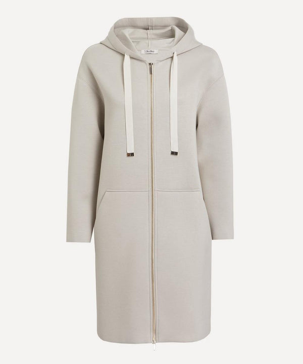 S Max Mara Zurca Jersey Zipped Short Coat