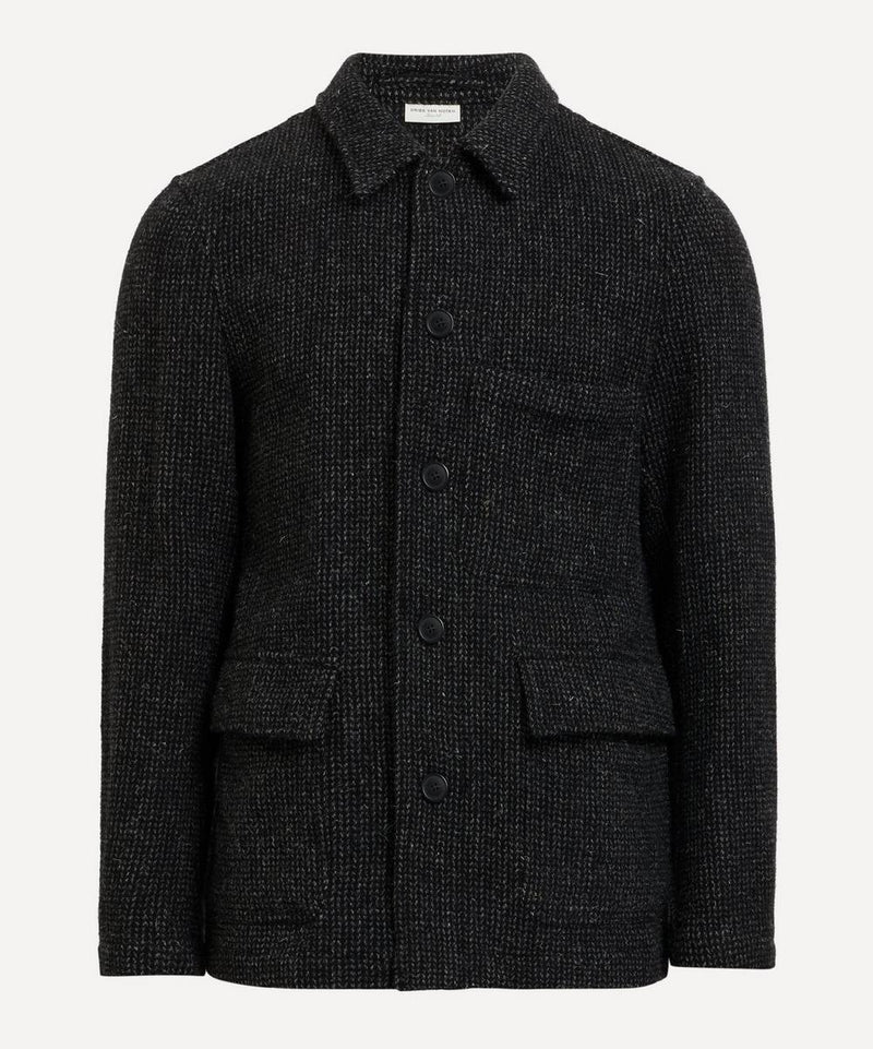 Dries Van Noten Knitted Tweed Jacket