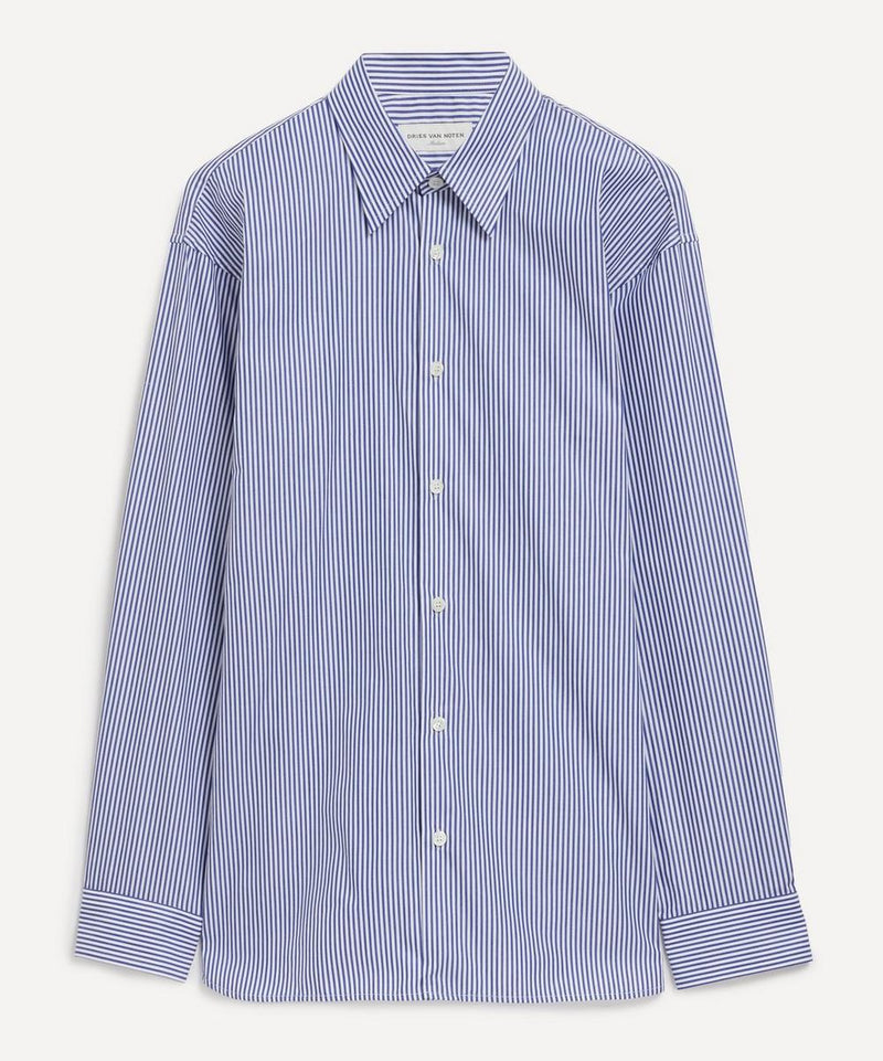 Dries Van Noten Striped Cotton Poplin Shirt