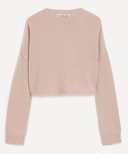 Acne Studios Cropped Cashmere-Wool Jumper