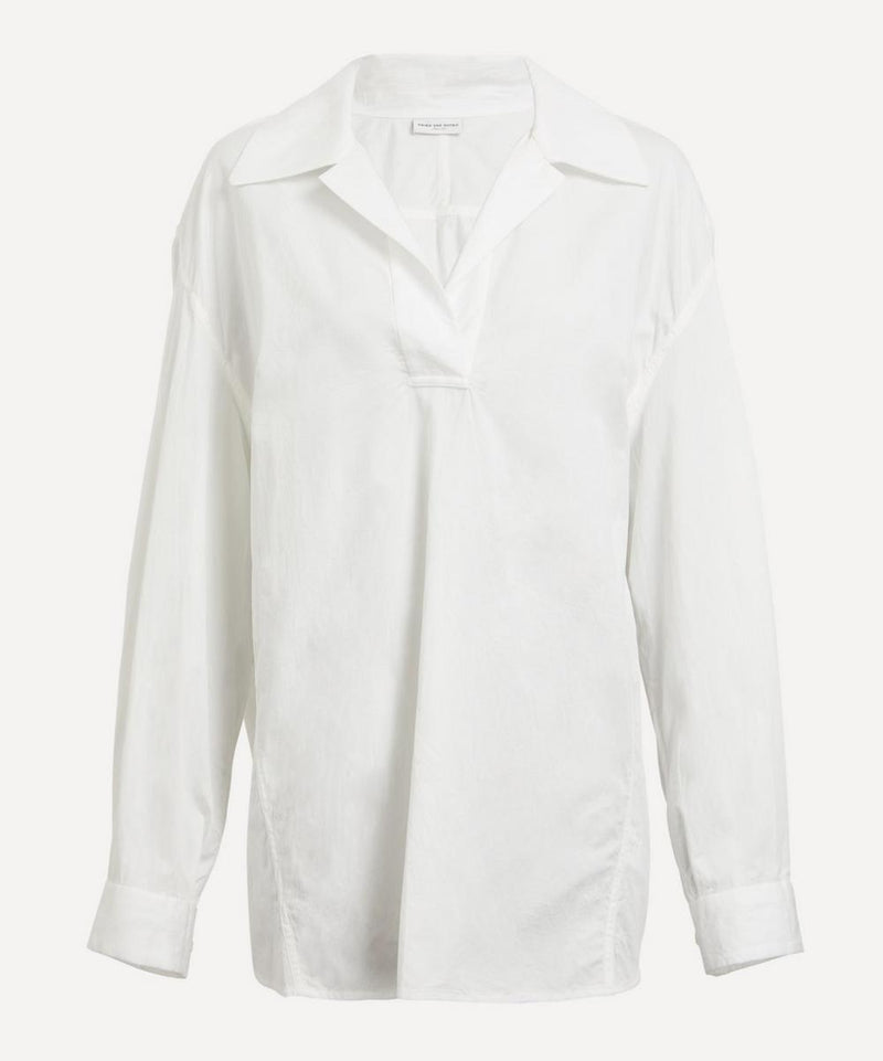 Dries Van Noten Collared Cotton Blouse