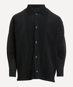 HOMME PLISSe ISSEY MIYAKE MC AUGUST Black Pleated Jacket