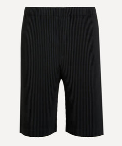 HOMME PLISSe ISSEY MIYAKE MC AUGUST Black Pleated Shorts