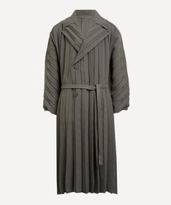 HOMME PLISSe ISSEY MIYAKE Charcoal EDGE Trench Coat