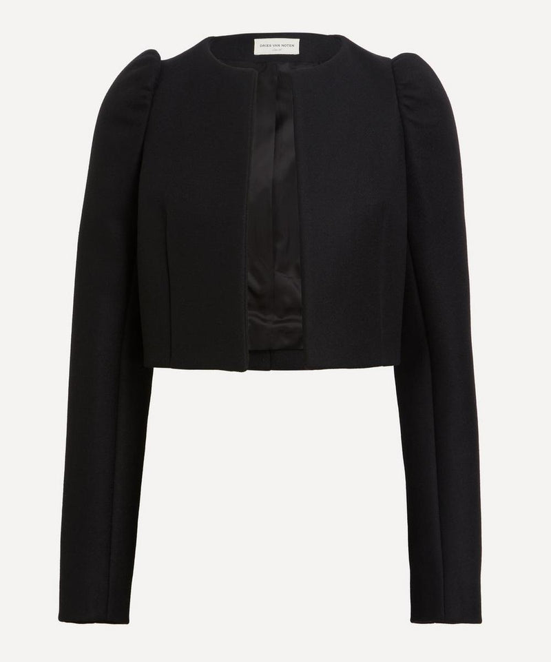 Dries Van Noten Cropped Wool Jacket