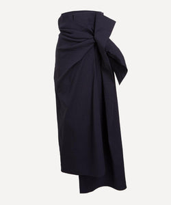 Issey Miyake ENTHCLOTHE Wrapped Washi Paper Midi-Skirt