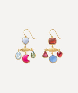 Grainne Morton 18ct Gold-Plated Fish Balance Drop Earrings