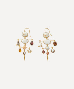 Grainne Morton 18ct Gold-Plated Layered Victorian Drop Earrings