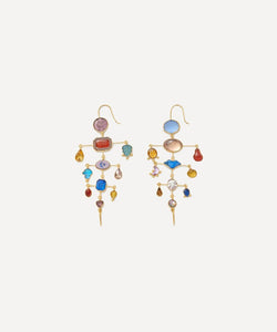 Grainne Morton 18ct Gold-Plated Multi-Layer Balance Victorian Drop Earrings