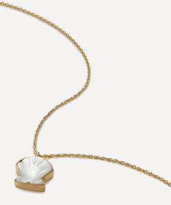 Grainne Morton 18ct Gold-Plated Shell Charm Pendant Necklace