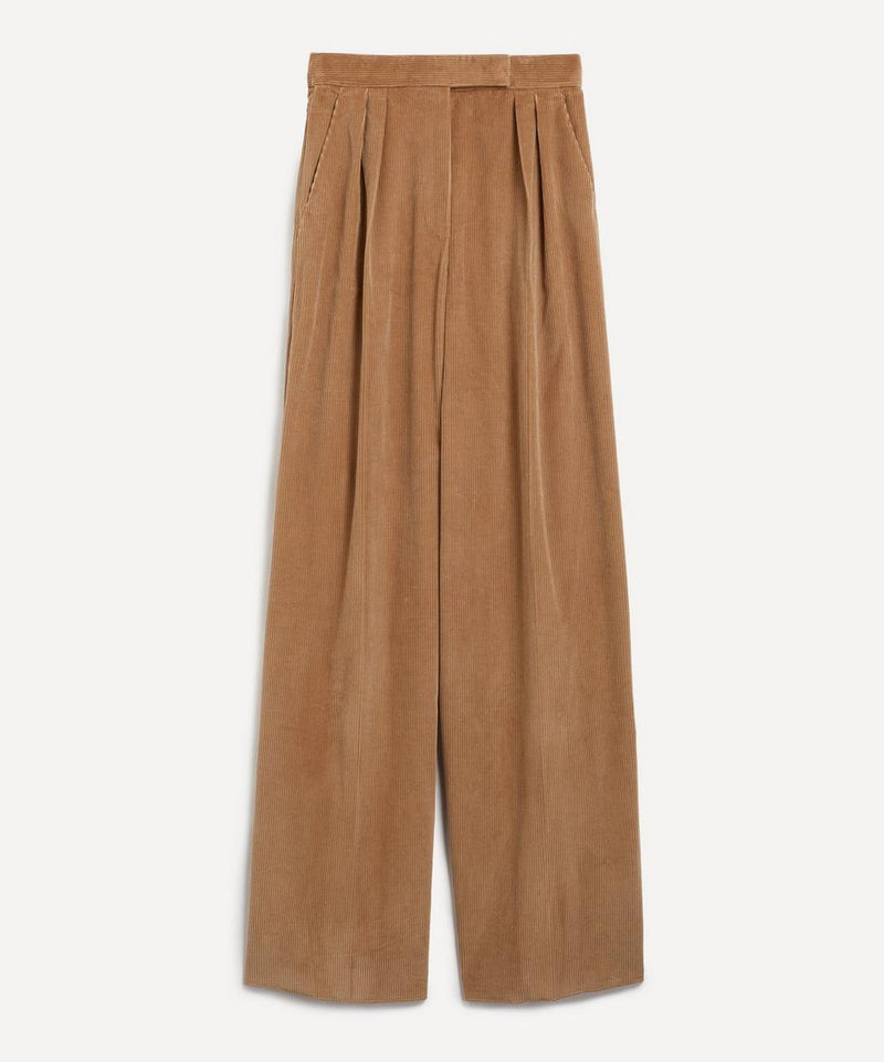 Max Mara Gilly Corduroy High-Waisted Flared Trousers