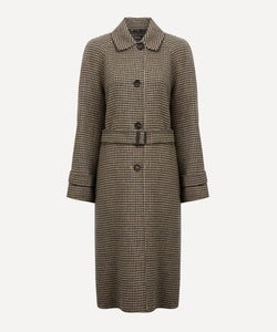 Max Mara Kartal Houndstooth Wool Coat