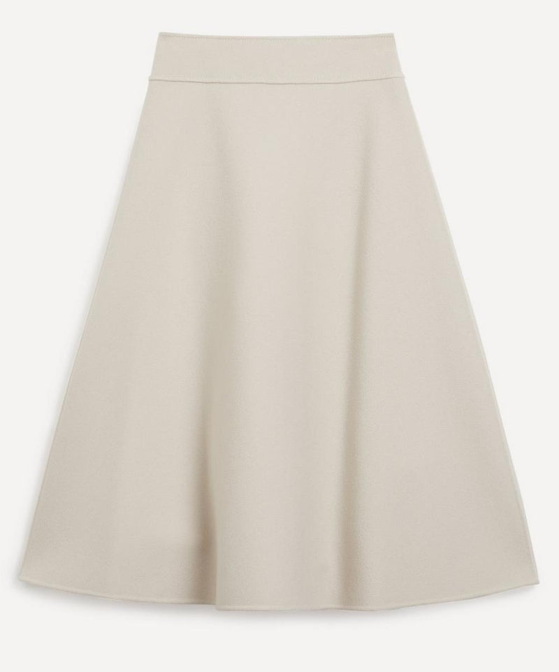 Max Mara Nevada Flared A-Line Wool Skirt