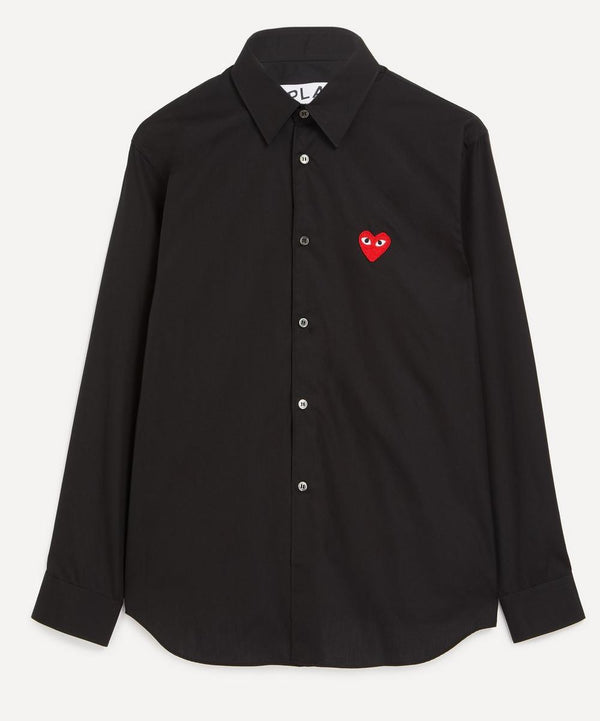 Comme des Garcons Play Heart Logo Patch Cotton Shirt