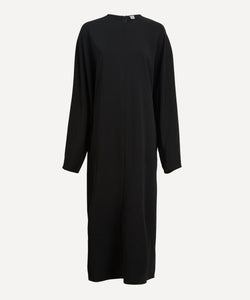 Toteme Long Crew-Neck Cady Dress